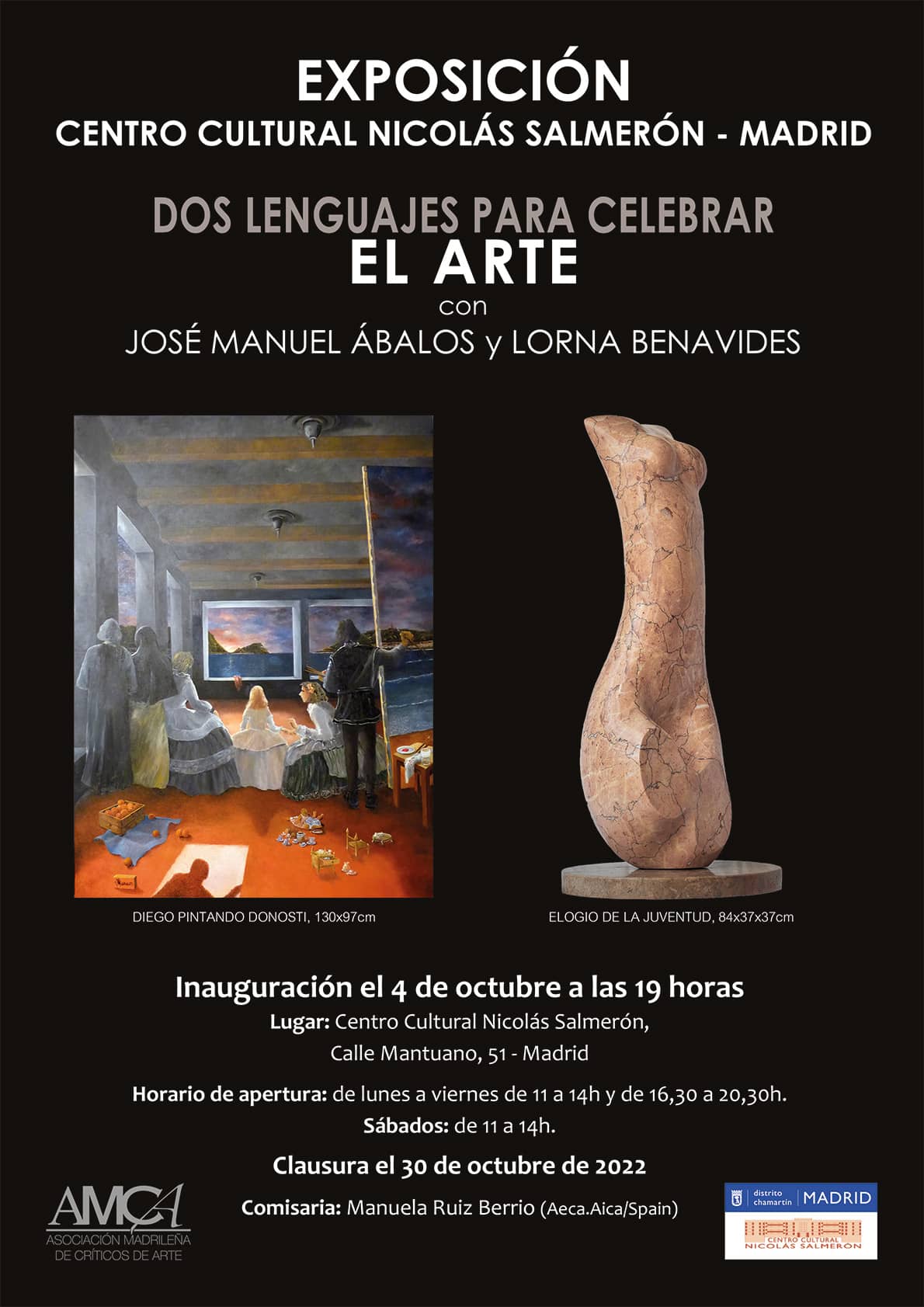 Exposición en Madrid (centro cultural nicolás salmerón) del 4 al 29 de octubre de 2022