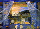 Ventana en febrero (Resaca). Óleo sobre lienzo - 130x97