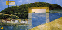 Urgull sueña con la luz. Óleo sobre lienzo - 120x60