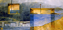 Sueños de alborada. Óleo sobre lienzo - 120x60
